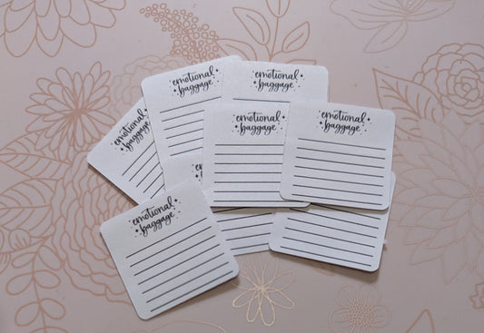 Emotional Baggage Note Stickers
