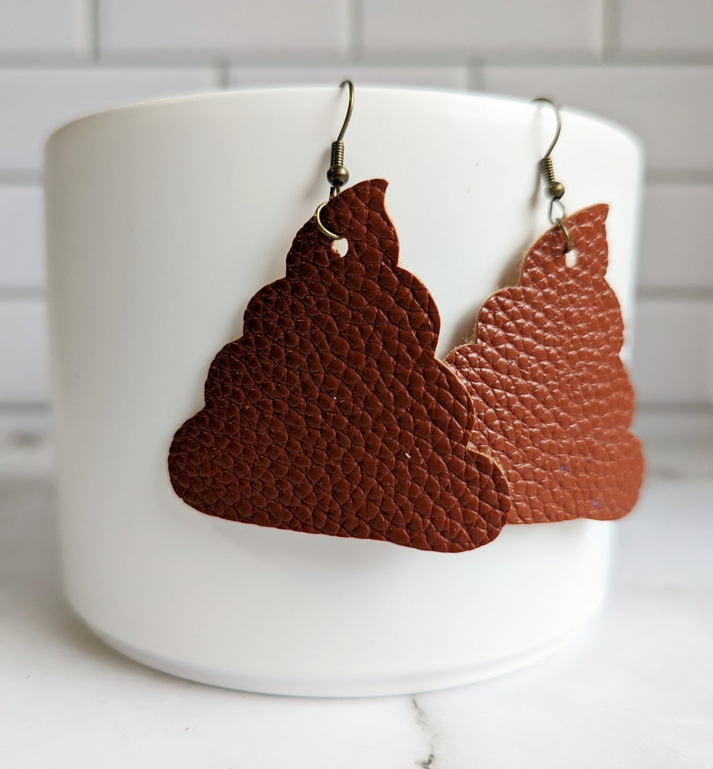 Poop Shaped Earrings