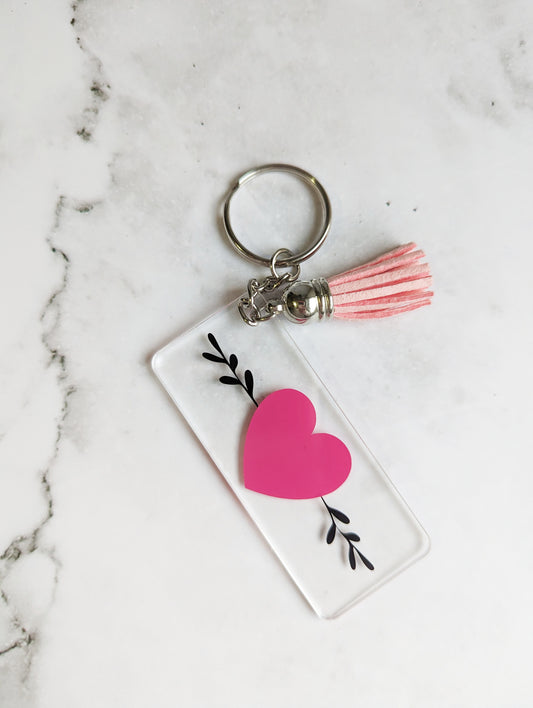 Heart keychain