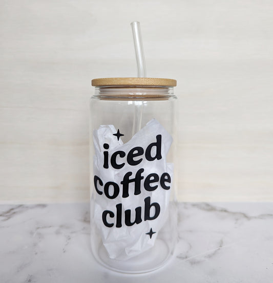 Coffee tumbler - Phrase iced coffee club