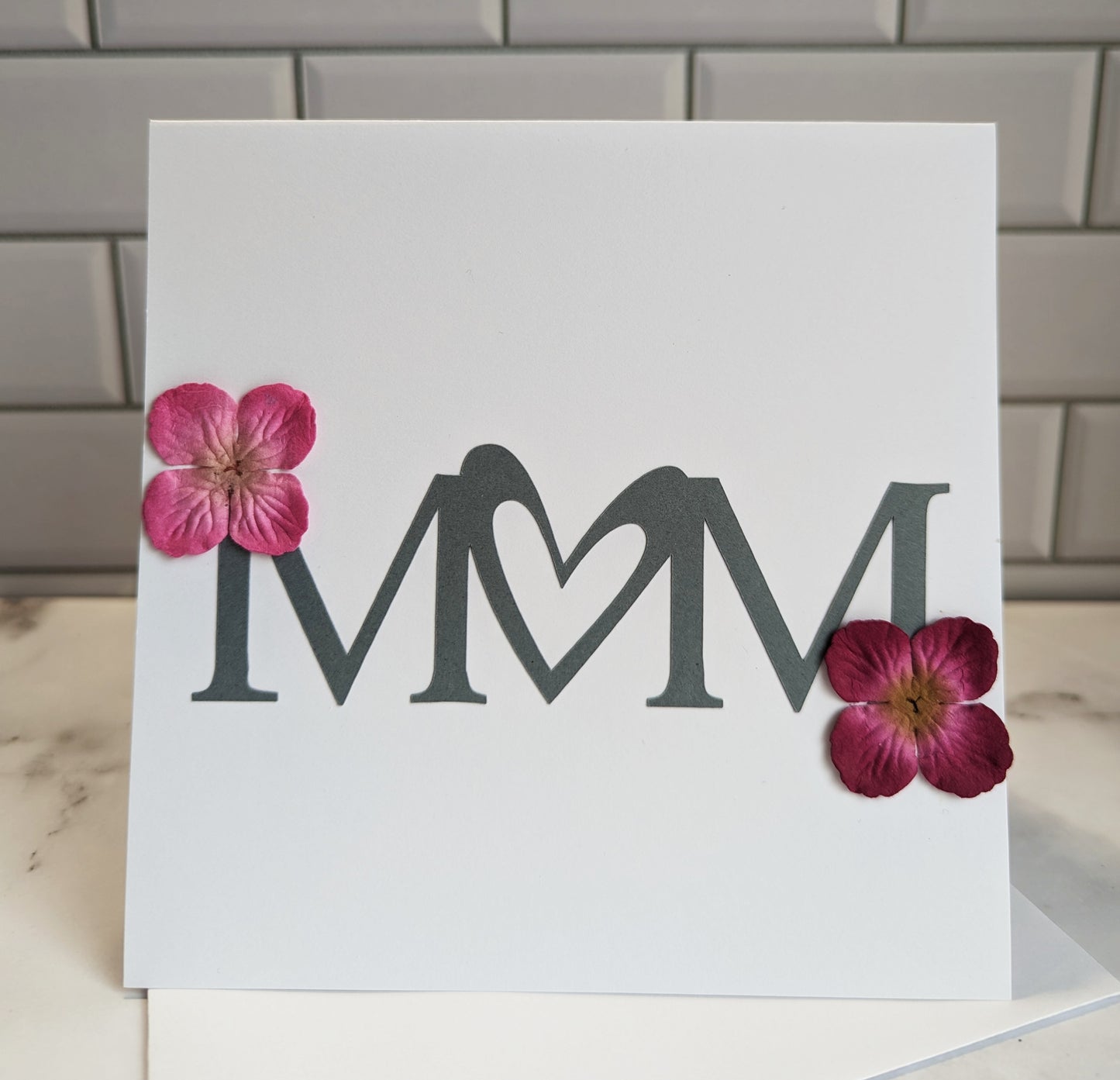Mom Card with flowers